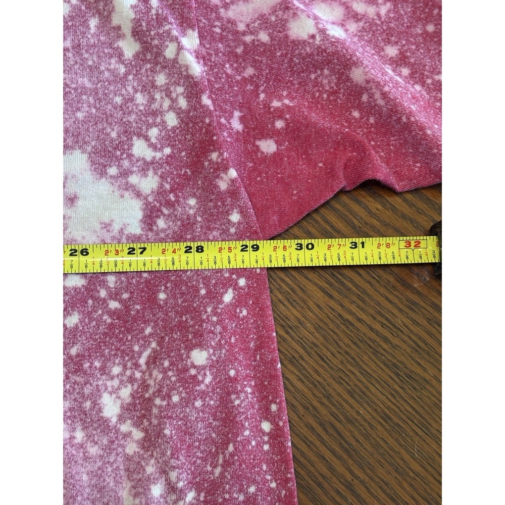 Dolly Parton Christmas Shirt Holly Dolly Pink Bleach Tie Dye Graphic Tee 4XL - Picture 5 of 6